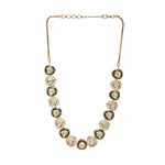 Thumbnail for Kundan and Diamond Neckpiece with Meenakari (Gold) - Ruby Raang - Distacart