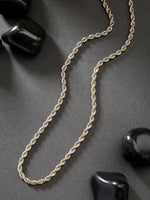 Thumbnail for NVR Men's Rhodium-Plated Stainless Steel Chain - Distacart