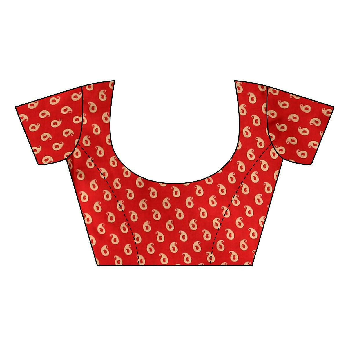 Vamika Red Printed Art Silk Saree - Distacart