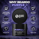 Thumbnail for Beardo Purple X Teeth Whitening Powder - Distacart