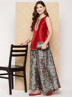 Thumbnail for Ahalyaa Women's Traditional Wear Co-ods - Red - Distacart