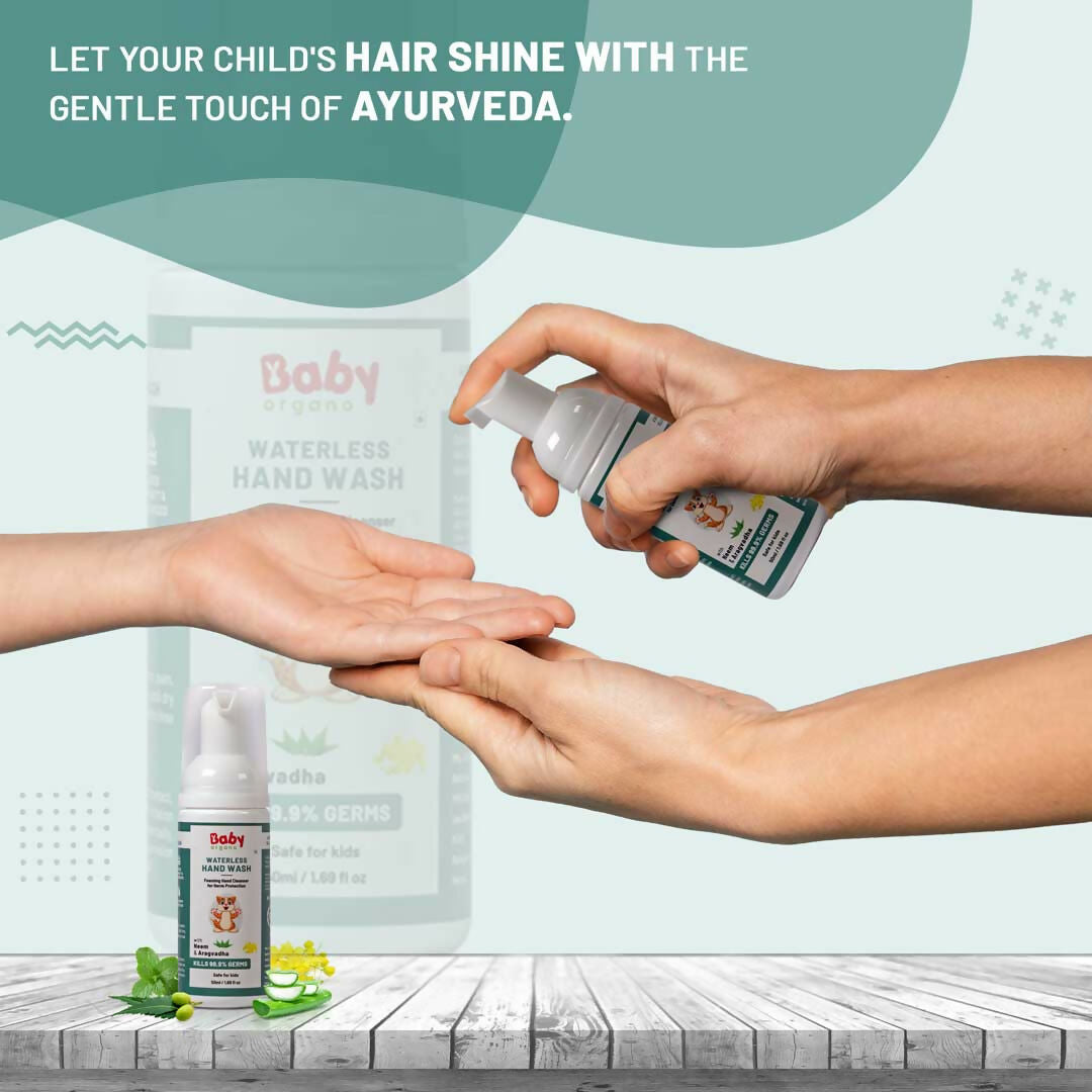 Babyorgano Non Alcoholic Foam Based Waterless Hand Wash for Kids - Distacart