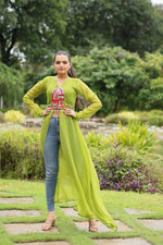 Thumbnail for VN-KA-Navratri-1123-Parrot Green