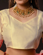 Thumbnail for Joban Fashion Cream Silk Woven Durga Puja Saree