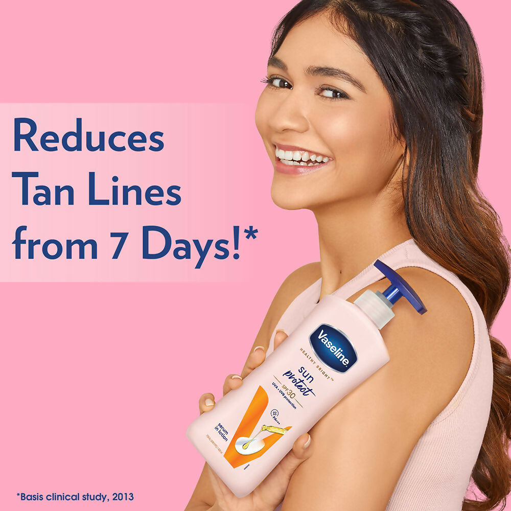 Vaseline Sun Protect SPF 30 Body Lotion & Gluta-Hya Flawless Glow Serum-In-Lotion Combo