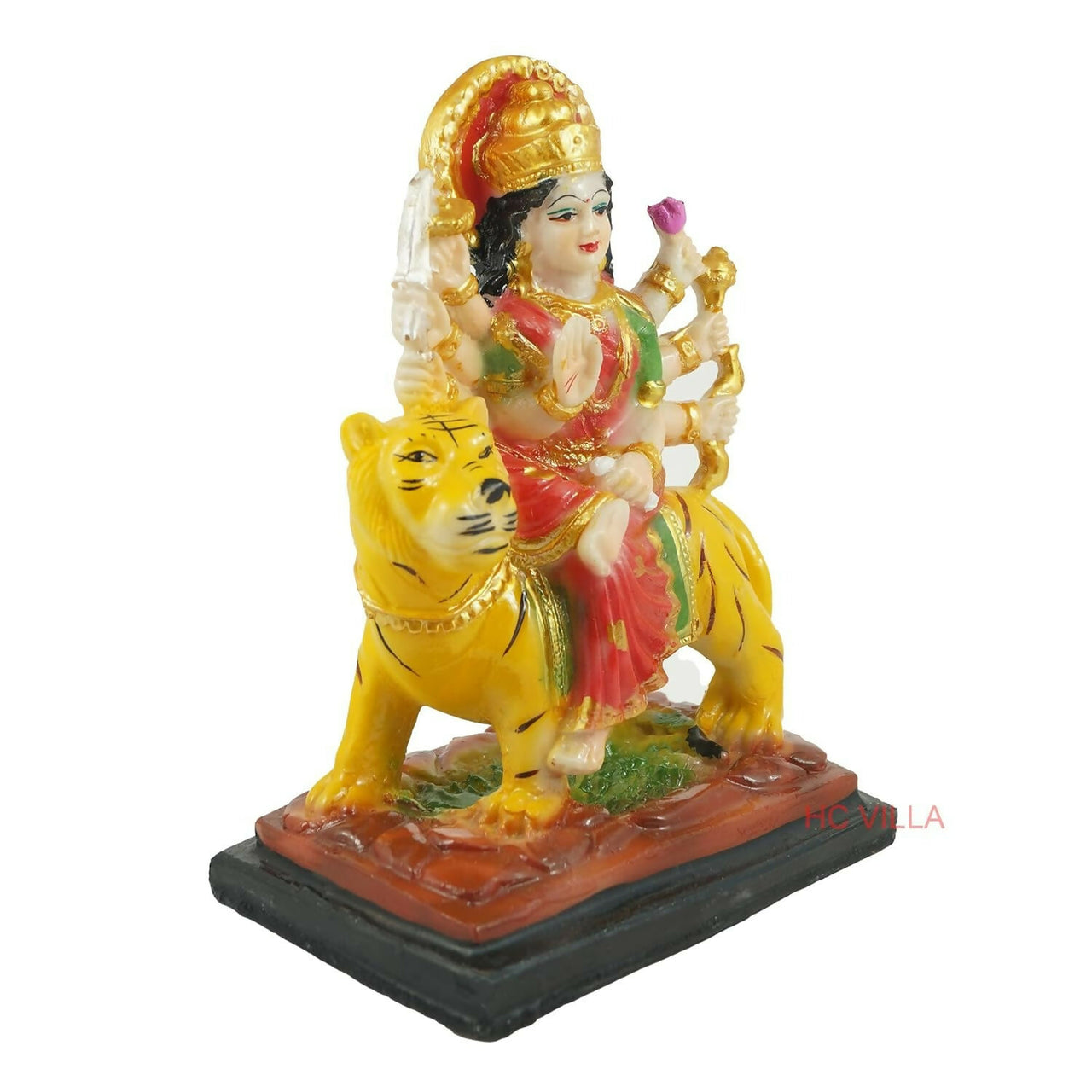 Hc Villa Polyresin Sherawali Mata Durga Maa Murti Statue - Distacart