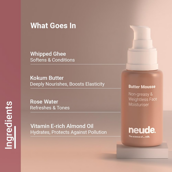 Neude Butter Mousse Face Moisturizer For Men&Women - Distacart