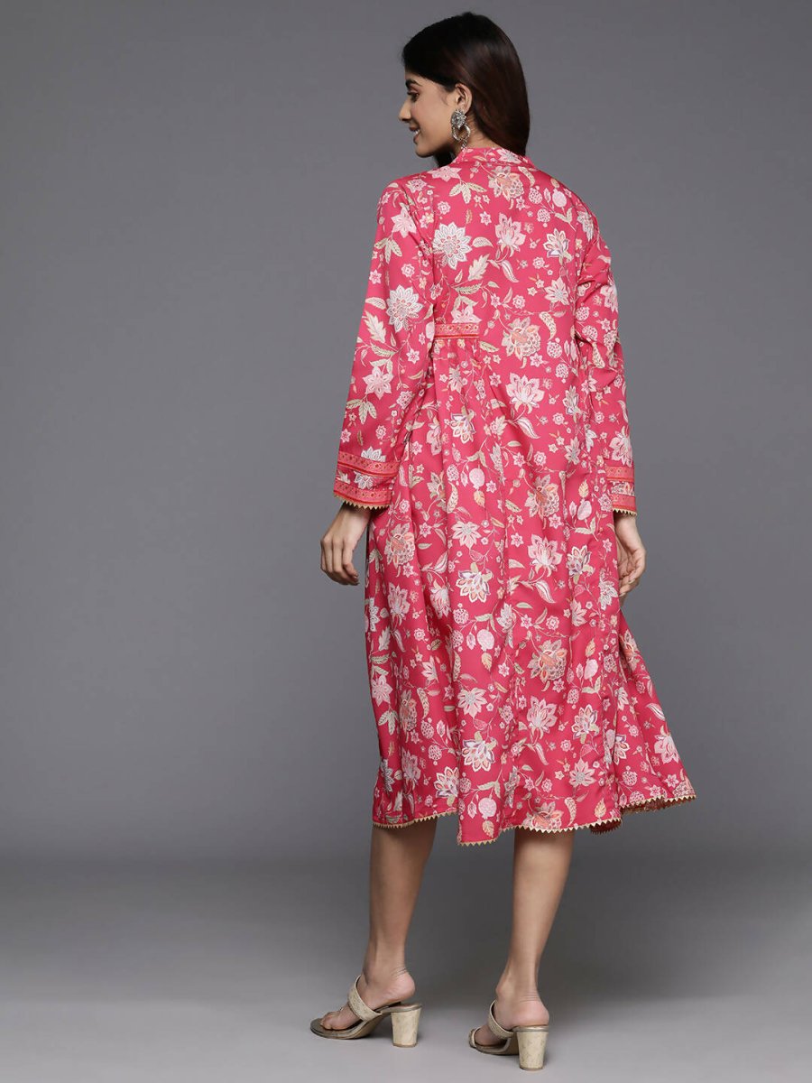 Ahalyaa Women's Traditional wear Dress - Pink - Distacart