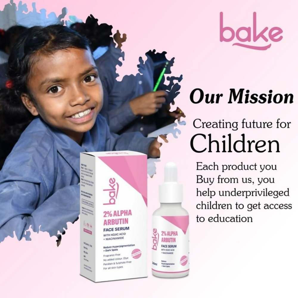 Bake 2% Alpha Arbutin Face Serum With Kojic Acid & Niacinamide - Distacart