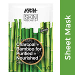 Thumbnail for Nykaa Skin Secrets Exotic Indulgence Charcoal + Bamboo Sheet Mask - Distacart