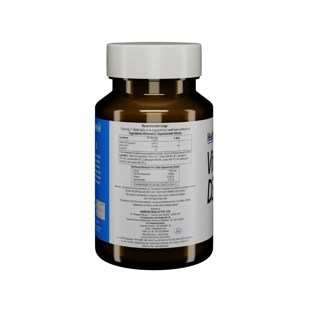 HealthAid Vitamin D3 1000 iu Tablets - Distacart