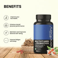 Thumbnail for Meadbery Multivitamin With Probiotics Tablets - Distacart