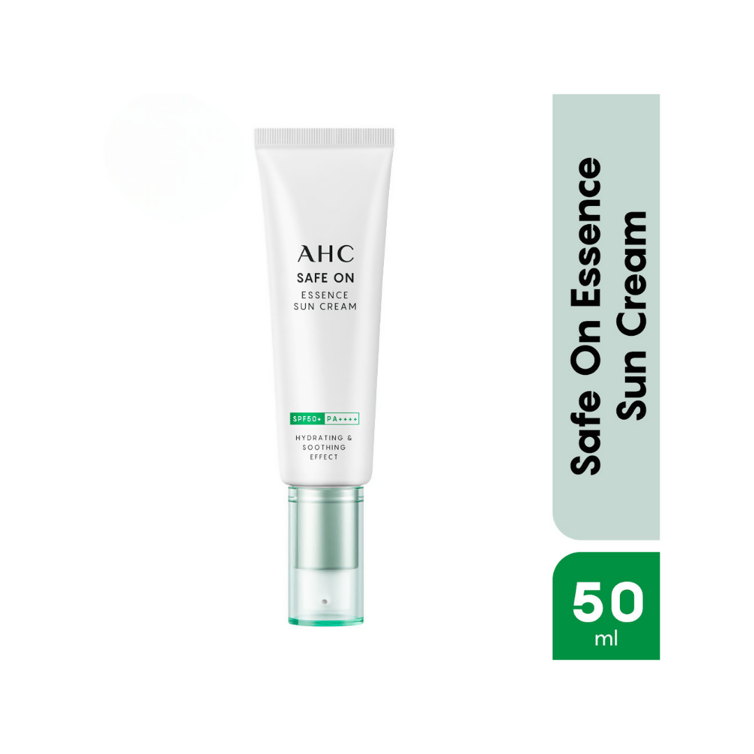 AHC Safe On Essence Sun Cream With SPF 50+ & PA++++ - Korean skincare