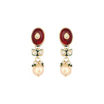 Thumbnail for Nuyug 22K Gold Plated Radiant Sage Stone Kundan Necklace