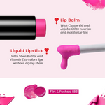 Thumbnail for Color Cupid 2 in 1 Tinted Lip Balm + Liquid Lipstick - Flirt & Fuchsia - Distacart