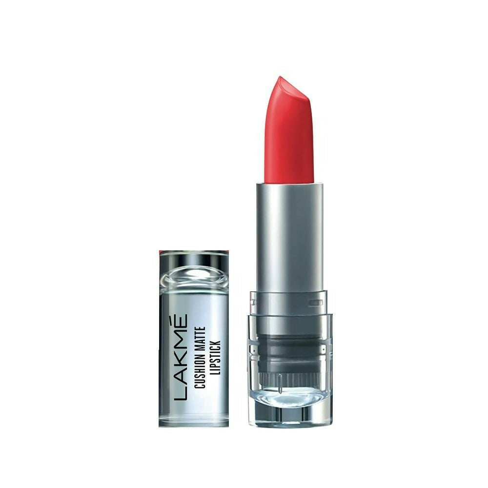 Lakme Cushion Matte Lipstick - Red Siren - Distacart