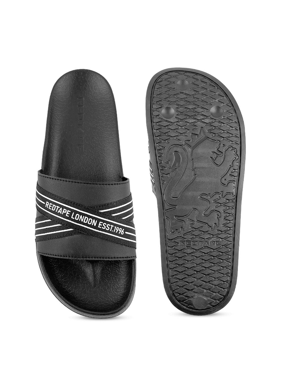 Red Tape Men Printed Sliders