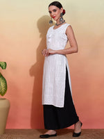 Thumbnail for Ode by House of Pataudi Embroidered Straight Kurta - Distacart