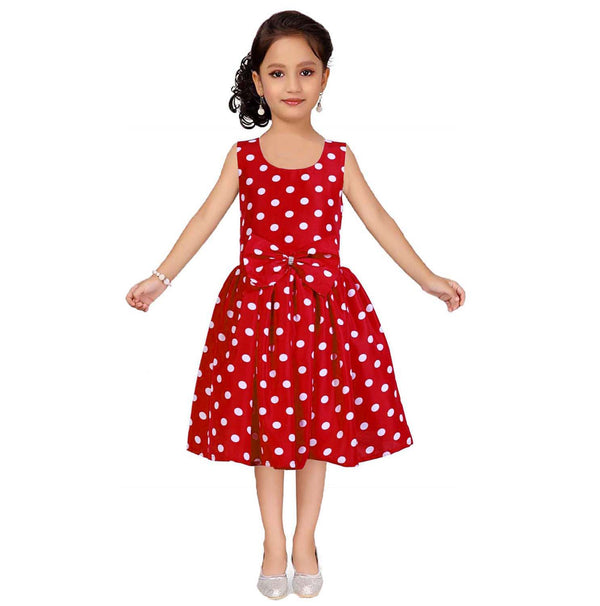 Asmaani Kids Party Wear Stylish Dresses, Perfect for Parties, Functions & Vacations - Red