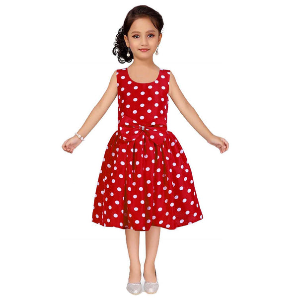 Asmaani Kids Party Wear Stylish Dresses, Perfect for Parties, Functions & Vacations - Red