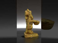 Ganesha Playing Drums Brass Idol – Perfect for Devotees