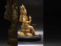 Brass Raja Rajeshwari Idol - Divine Empress of Cosmic Power and Grace