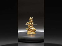 Brass Shank Krishna - Divine Flute Player for Spiritual Seekers