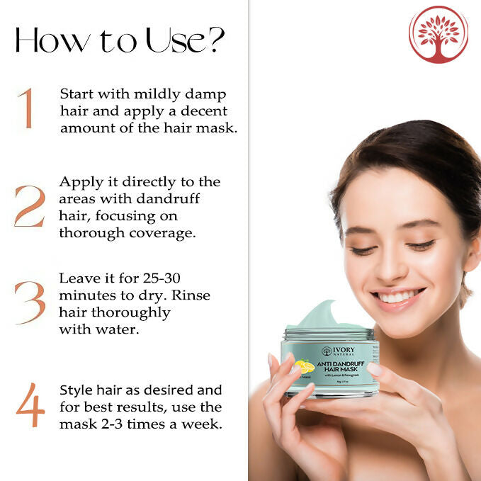 Ivory Natural Dandruff Hair Mask - Scalp Wellness, Assists With Dandruff For Both Men & Women - Distacart