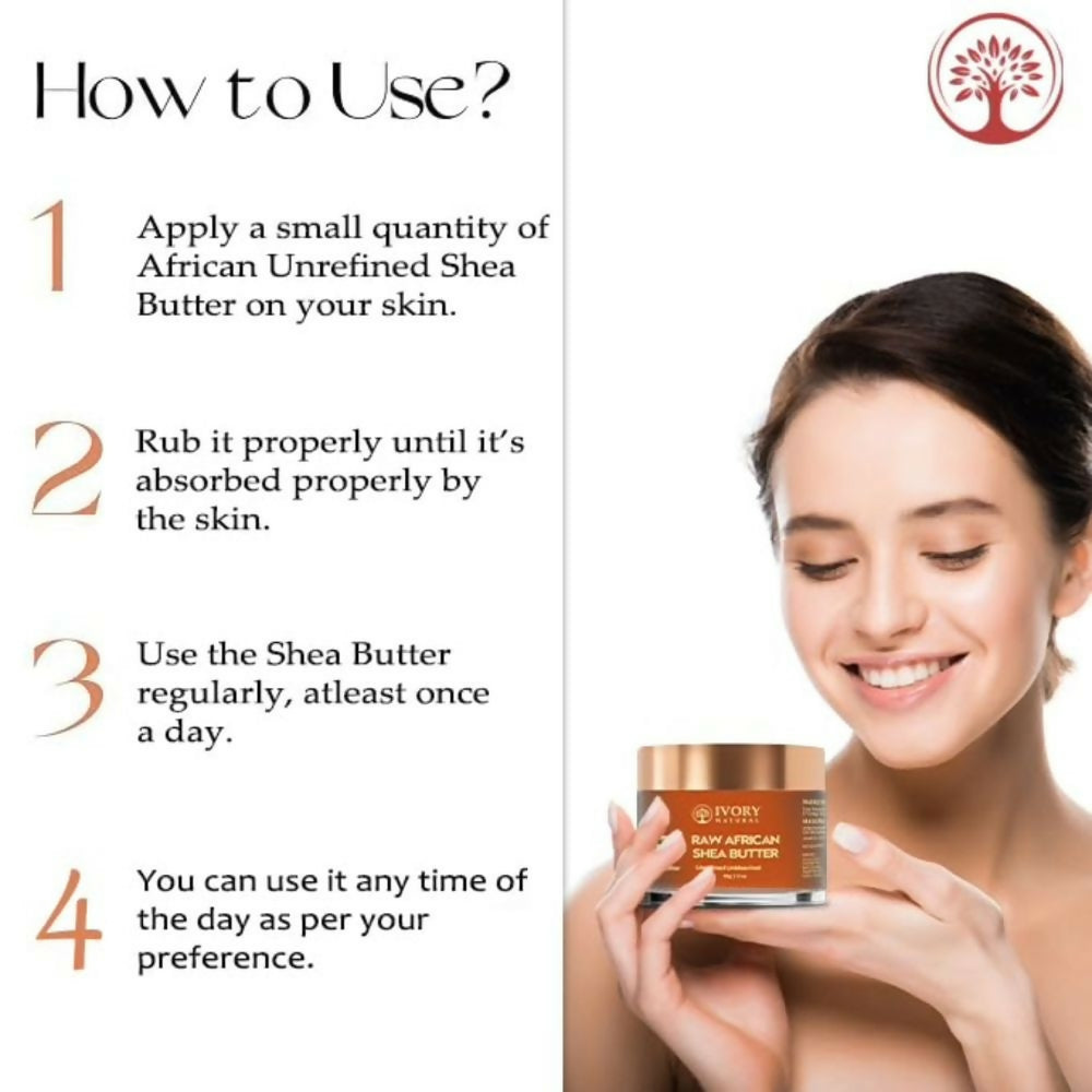 Ivory Natural African Shea Butter Unrefined For Skin and Hair, Rich in Antioxidants and Natural Hydration - Distacart