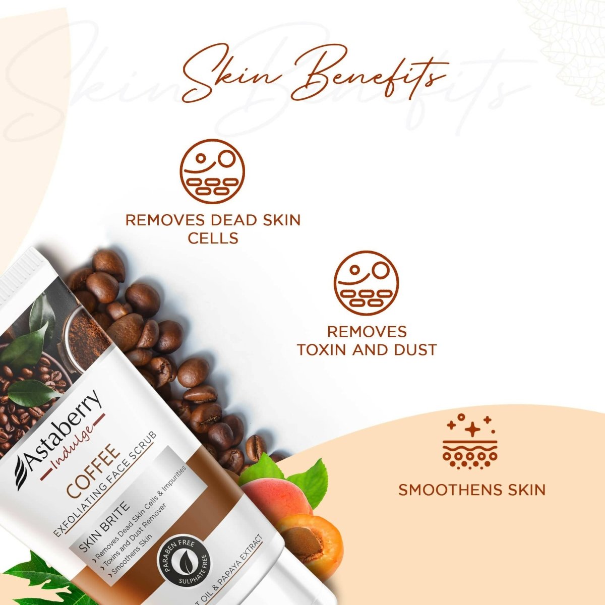 Astaberry Indulge Coffee Exfoliating Face Scrub - Distacart