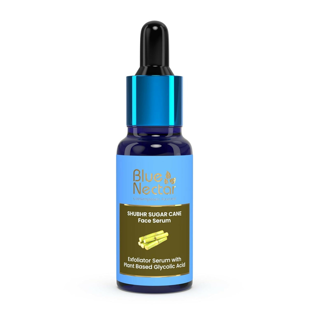 Blue Nectar AHA Exfoliator for Face with Plant Based Glycolic Acid from Sugarcane for Deep Exfoliation - Distacart