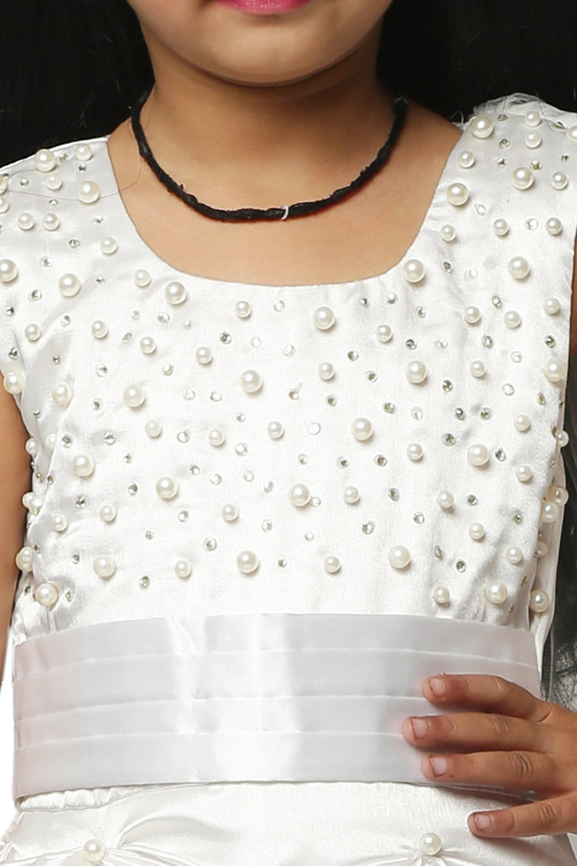 Asmaani Kids Party Wear Stylish Dresses, Perfect for Parties, Functions & Vacations - White