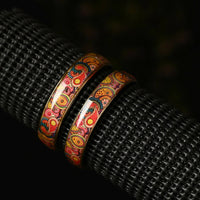 Thumbnail for Afast Designer Fancy Party Bangle/ Kada Set, Multicolor, Glass, Pack Of 4 - Distacart