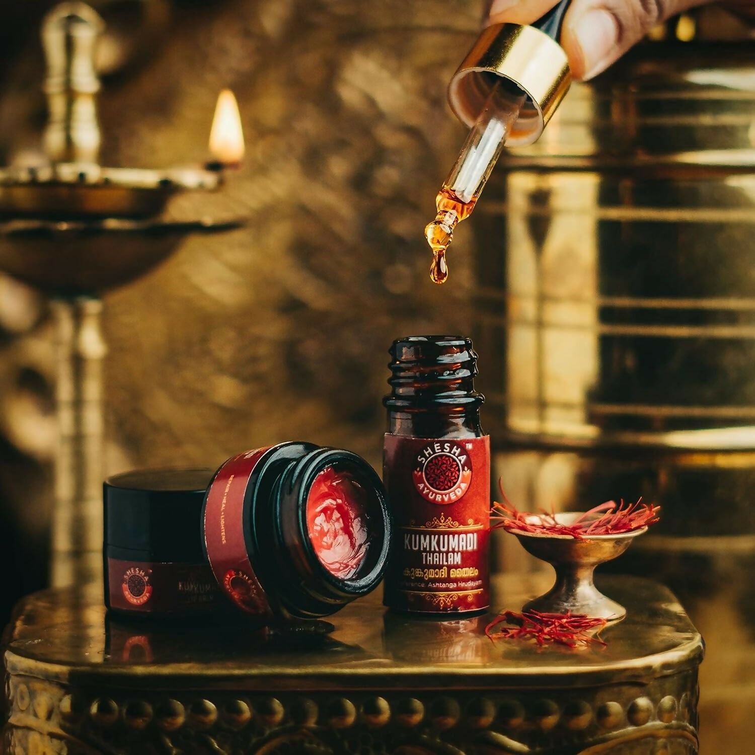 Shesha Ayurveda Kumkumadi Brightening Lip Balm - Distacart