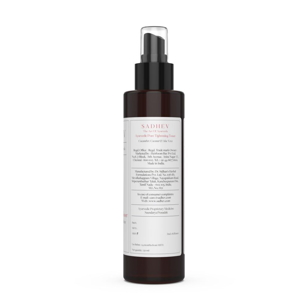 Sadhev Ayurvedic Pore Tightening Toner - Distacart