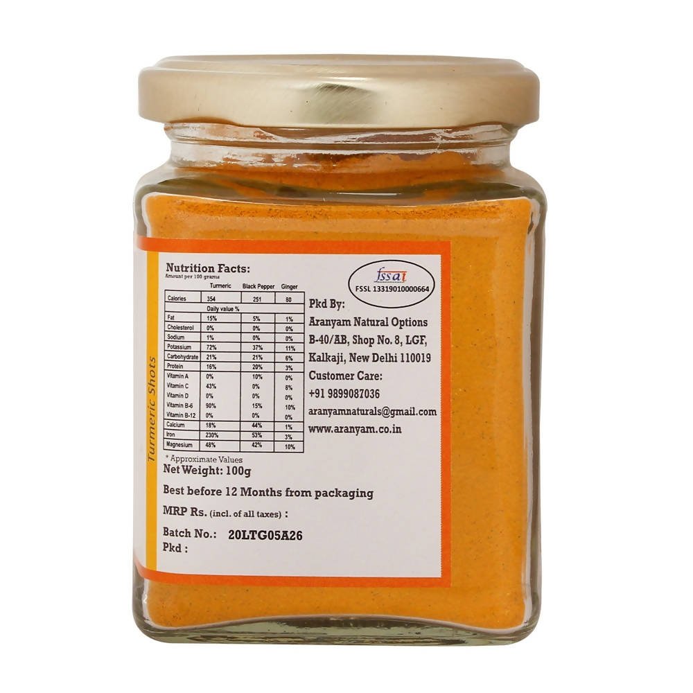 Aranyam Lakadong Turmeric Black Pepper & Ginger - Distacart