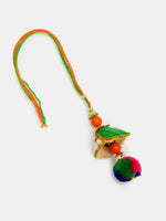 Thumbnail for NVR Women & Men Set of 2 Multicolor Beaded Bhaiya Bhabhi Rakhi With Roli Chawal & Chocolate - Distacart