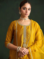 Thumbnail for Indo Era Women Embroidered Regular Sequinned Kurta with Trousers & With Dupatta