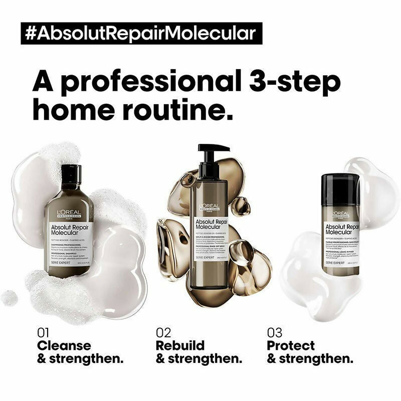 L'Oreal Paris Absolut Repair Molecular Sulfate-Free Deep Repairing Shampoo - Distacart