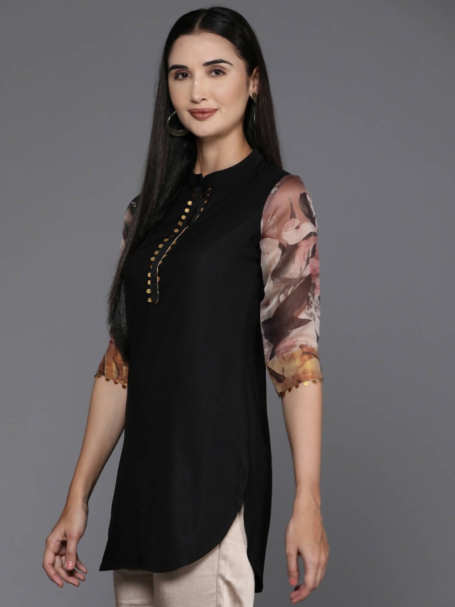 Ahalyaa Women's Traditional wear Tunic - Black - Distacart