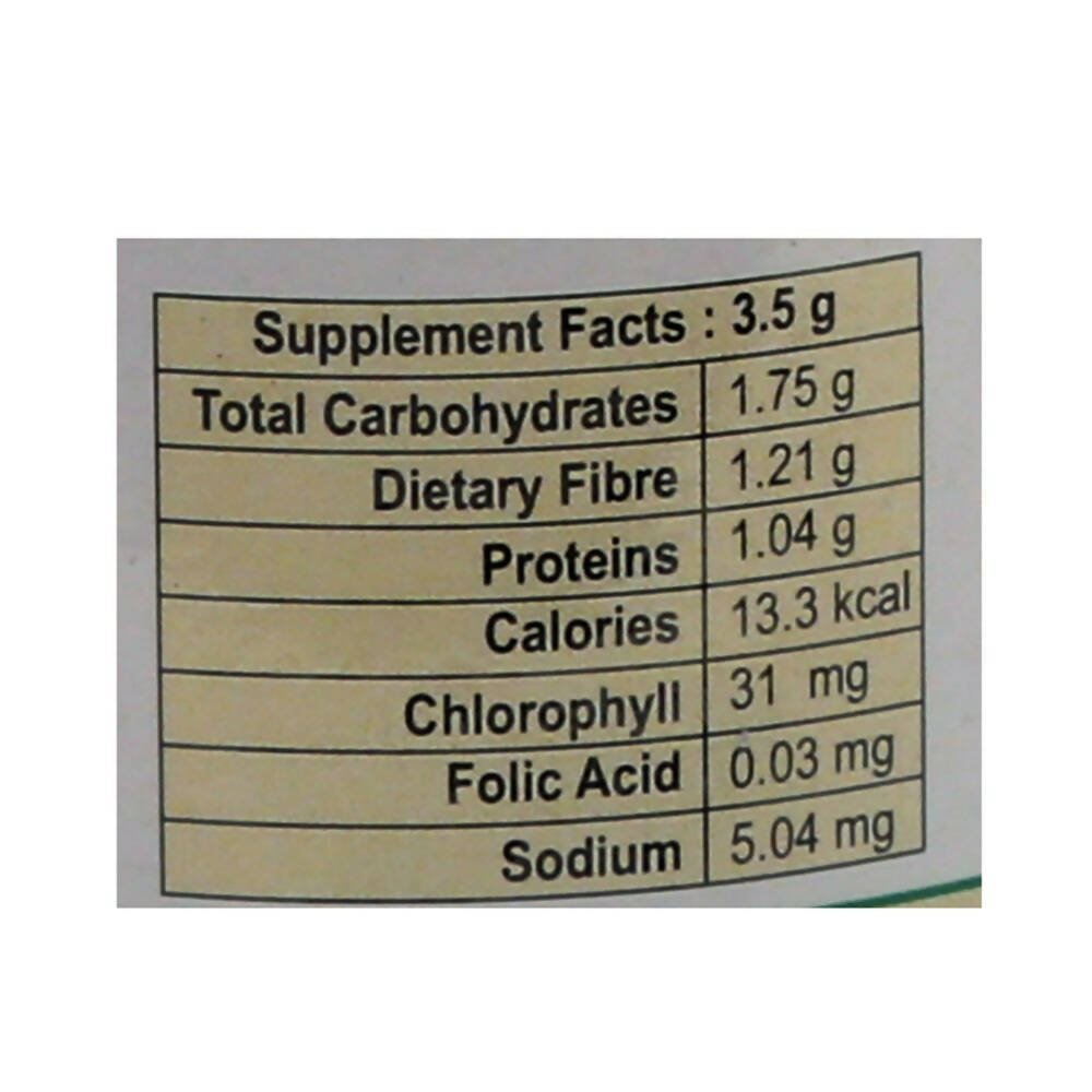 Arya Farm Organic Wheat Grass Powder - Distacart