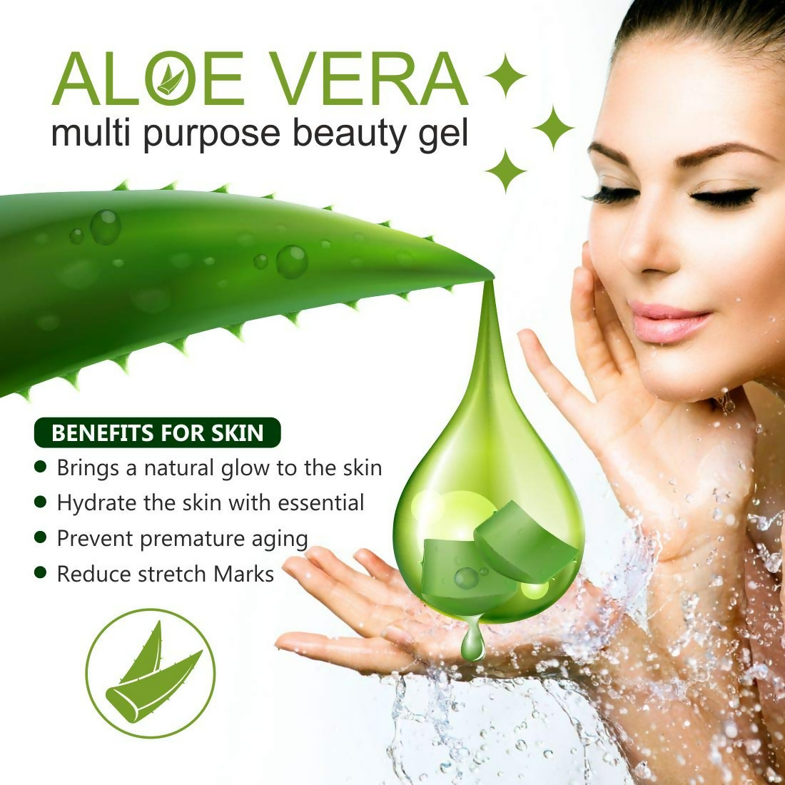 LA Organo Aloe Vera Gel for Face & Hair Moisturization and Papaya Skin Whitening Cream Combo - Distacart