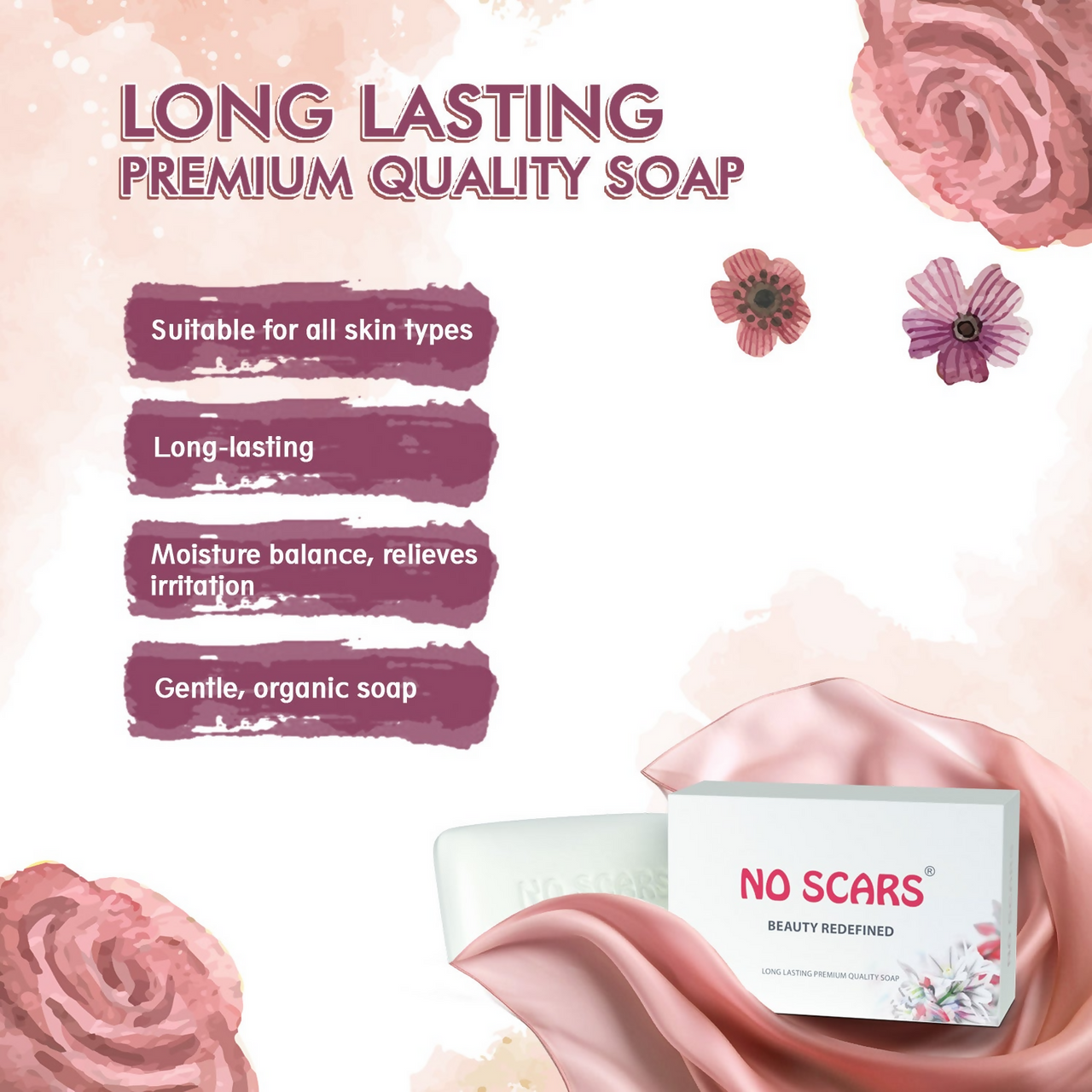 Torque's No Scars Premium Bathing Bar For Clean And Moisturized Skin