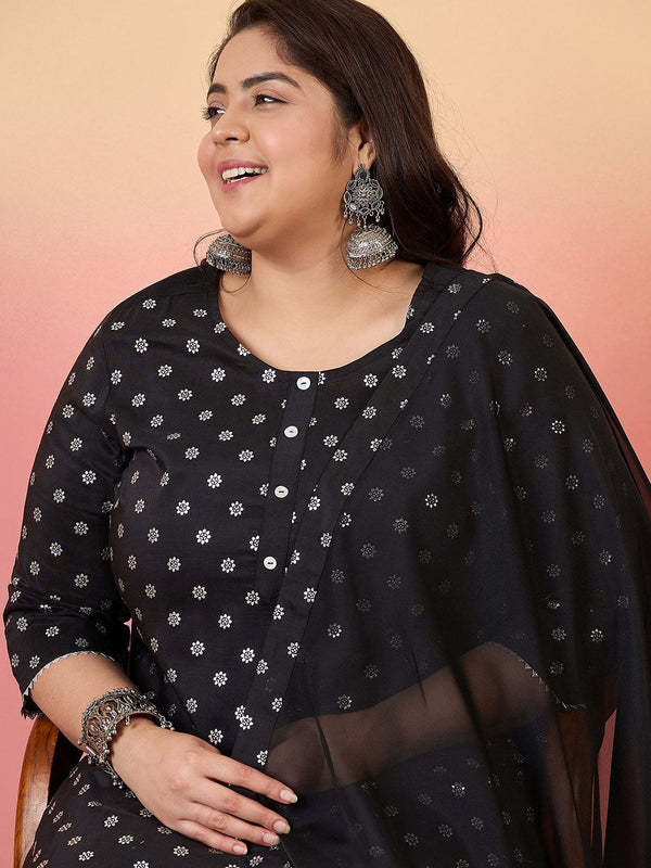 Sztori Women Floral Printed Regular Kurta with Trousers & With Dupatta - Distacart