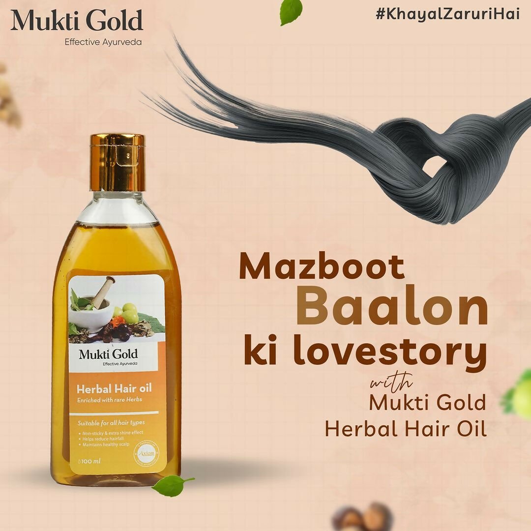 Axiom Mukti Gold Herbal Hair Oil