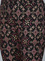 Thumbnail for Sztori Plus Size Geometric Printed Mandarin Collar Straight Kurta With Trouser - Distacart