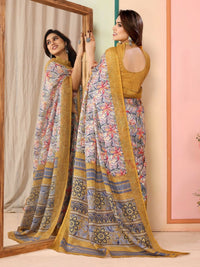 Thumbnail for Partywear Designer Mustard Kota Doriya Fancy Saree - Dyuti