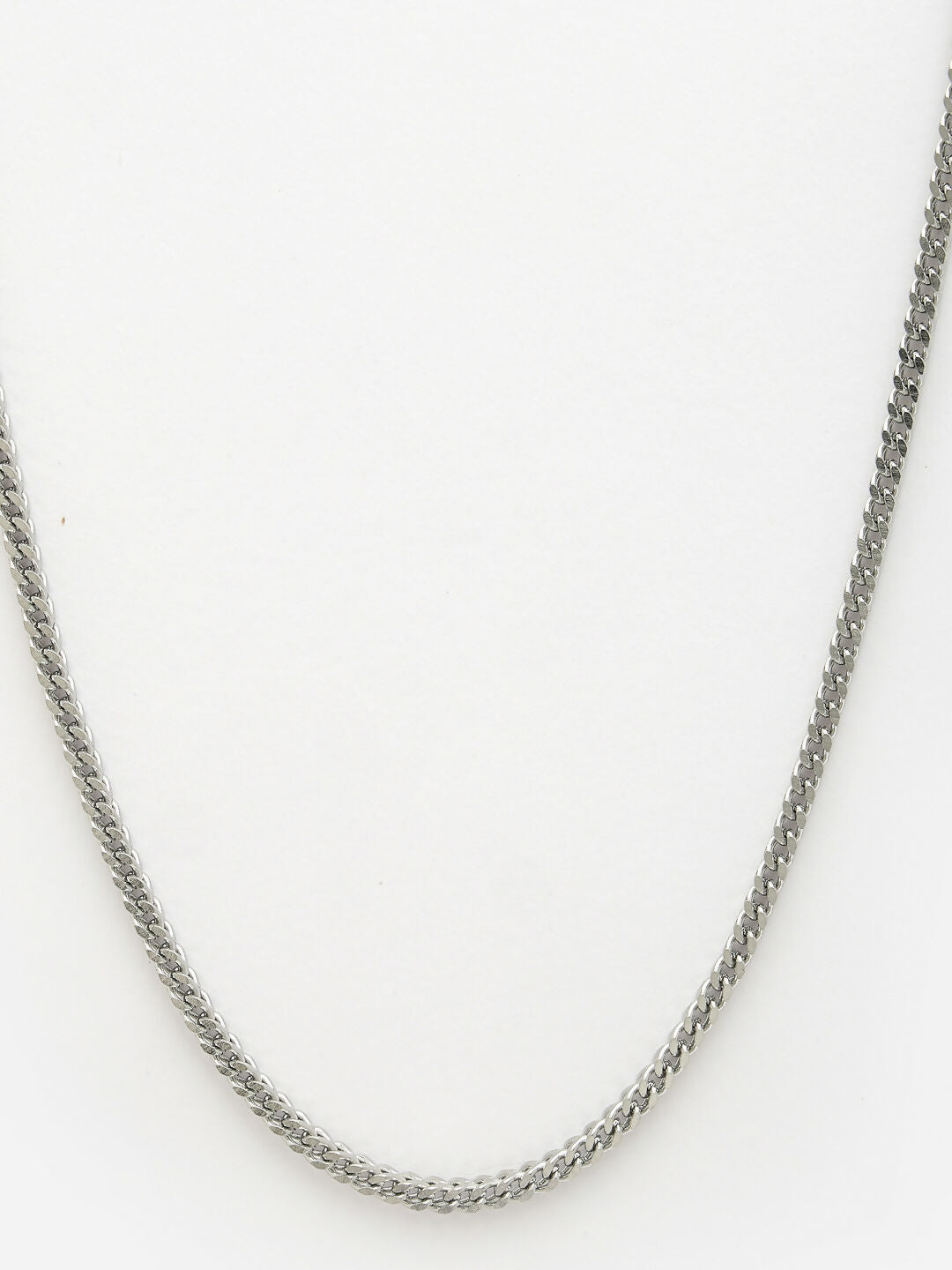 NVR Men's Silver-Plated Stainless Steel Chain - Distacart