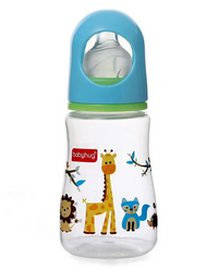 Thumbnail for Babyhug Bubble Anti-Colic Sterilizable Feeding Bottle Blue