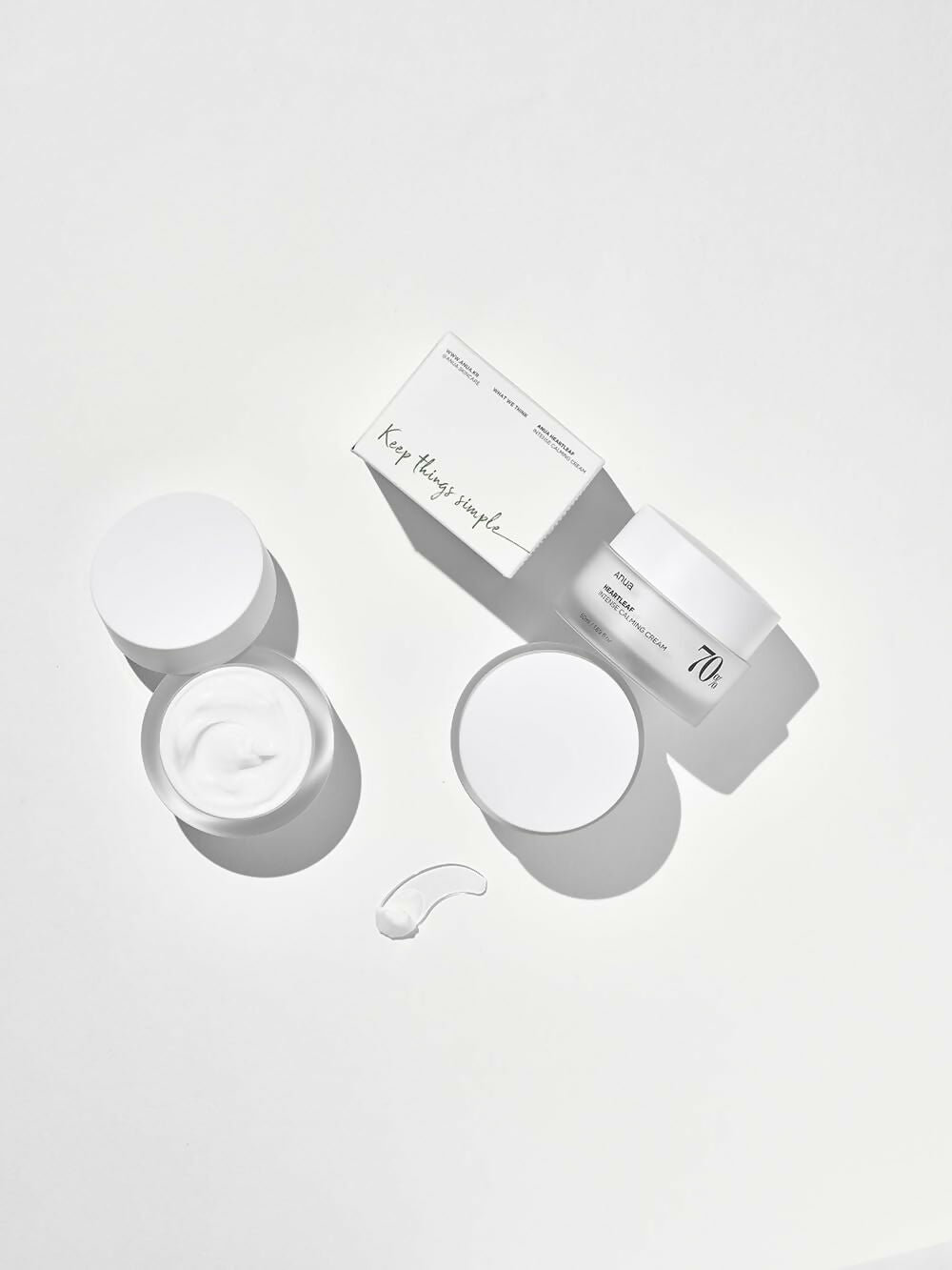 Anua Heartleaf 70 Intense Calming Cream With Ceramide, Panthenol, Heartleaf Extract - Korean Skincare - Distacart
